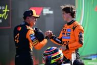 Lando Norris and Oscar Piastri after qualifying for the Dutch Grand Prix - Source: Getty